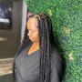 Boho Small Knotless Braids