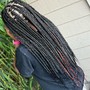 Large knotless braids