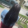 Medium Knotless braids