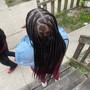 Medium Knotless braids