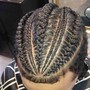 Natural French braids