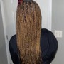 Cornrows In Front And Knotless In Back