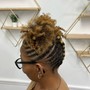 Natural Protective Updo Style