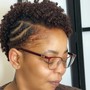 Natural Protective Updo Style