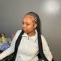 Jumbo knottless braids