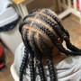 Straight back braids