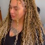 Natural individual braids medium size