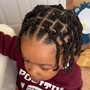 Kid's locs retwist