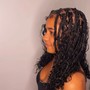 Boho medium Knotless braids(waist length)