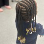 Kid's Braids with Design - Hair Added