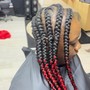 Braided Mohawk or Lemonade Feedin Braids