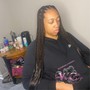 Medium Knotless Braids