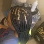 Medium knotless braids