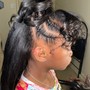 Medium knotless braids