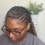 Color Knotless Braids (med)