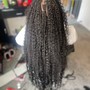 Boho locs ( distressed locs + curls through out )