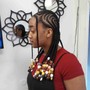 Boho knotless Braids Medium midback