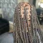 Retwist Top only/ Large locs