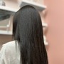 Silk Press- mid back / waist length hair