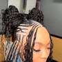 Individual Braids / twist take down - natural hair