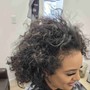 Natural hair wash and curl short cut (non relaxed)