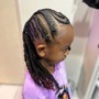 Kids 6 to 12yrs Cornrows Single layer