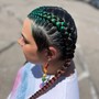 2 feed-in braids