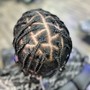 Mens Med Box Braids (plaits) (2 strands)