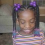 Kids braids with weave