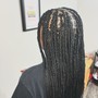 Smedium knotless braids