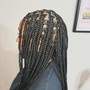 Smedium knotless braids