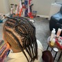 Added hair Cornrows