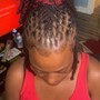 locs Hair Extensions (half head)