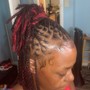 locs Hair Extensions (half head)