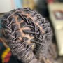 locs Hair Extensions (half head)