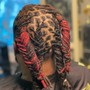 locs Hair Extensions (half head)