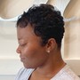 Relaxer cut rinse and style