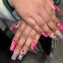 Acrylic full set (medium length)