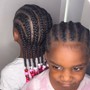 kids braided ponytail