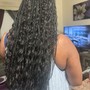 Small waist length Goddess Boho Box Braids