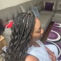 Small waist length Goddess Boho Box Braids