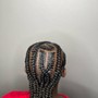 Medium knotless braids