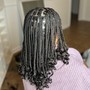 SM Knotless Bob W/ Curly Ends