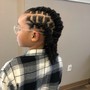 Feed in braids (kids)