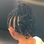 Feed in braids (kids)