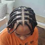 Cornrows with Natural Hair