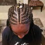 Cornrows with Natural Hair