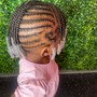 Braids w/ Natural Hair + Beads (Kids: Ages 5-13)