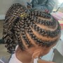 NATURAL HAIR Box Braids AGES 13+ ( LARGE ) shoulder to mid back