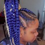 Knotless/Braids mid back (Medium )